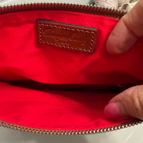 Dooney & Bourke White Pebbled Leather Foldover Clutch - Picture 7 of 10